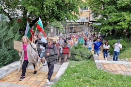Шумен - протест - запазване на лева