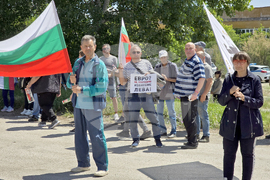 Видин - международен път Е79 - запазване на българския лев - протест