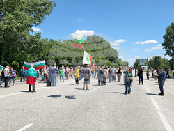 Видин - международен път Е79 - запазване на българския лев - протест