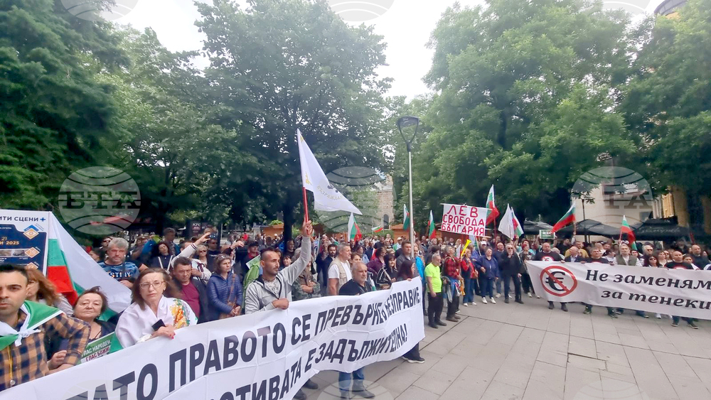 Стара Загора - протест - лев