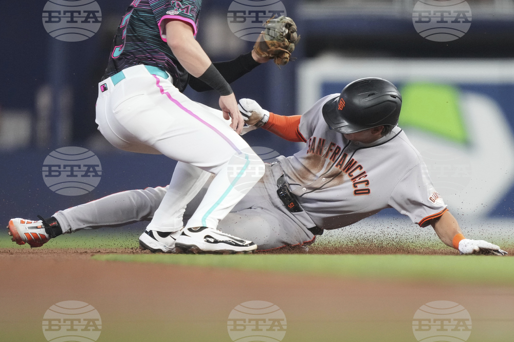 Giants Marlins Baseball