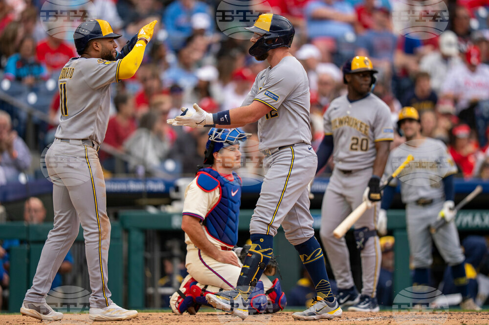 Brewers Phillies Baseball