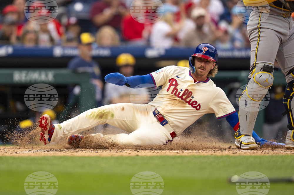 Brewers Phillies Baseball