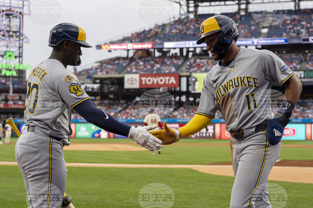 Brewers Phillies Baseball
