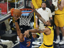 APTOPIX Knicks Pacers Basketball