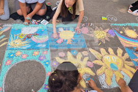 Разград - конкурс за рисунка на асфалт