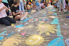 Разград - конкурс за рисунка на асфалт