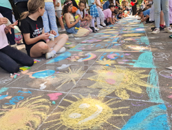 Разград - конкурс за рисунка на асфалт