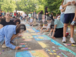 Разград - конкурс за рисунка на асфалт