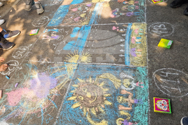 Разград - конкурс за рисунка на асфалт