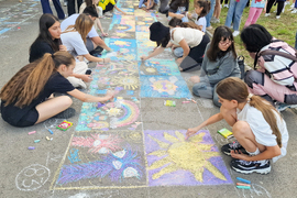 Разград - конкурс за рисунка на асфалт