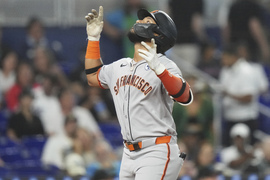 Giants Marlins Baseball