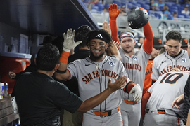 Giants Marlins Baseball