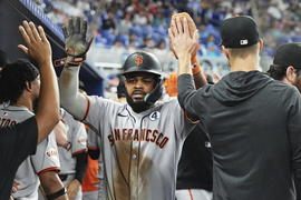 Giants Marlins Baseball