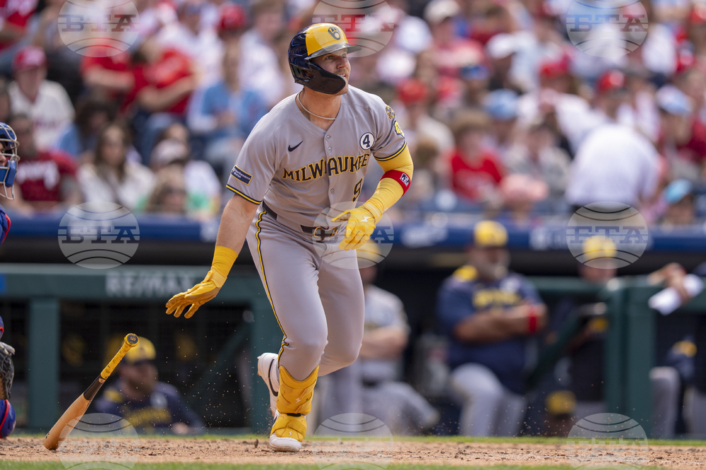 Brewers Phillies Baseball