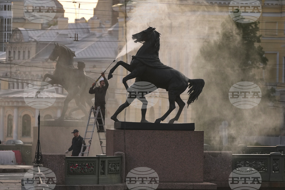 APTOPIX Russia Daily Life