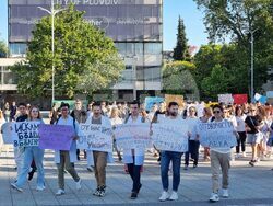 Пловдив - медицински сестри и специалисти - протест