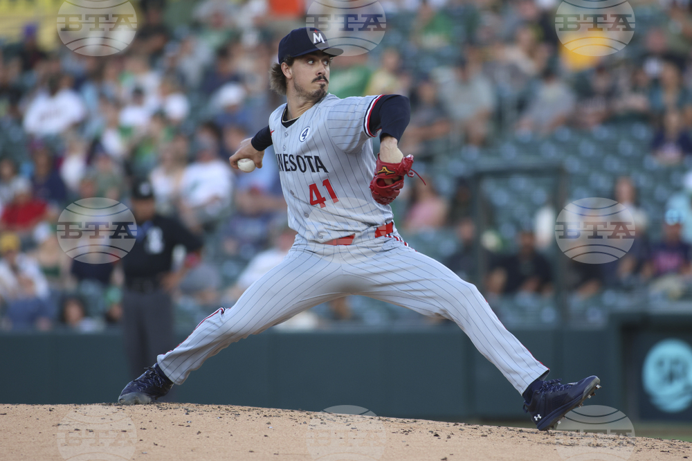 CORRECTION Twins Athletics Baseball