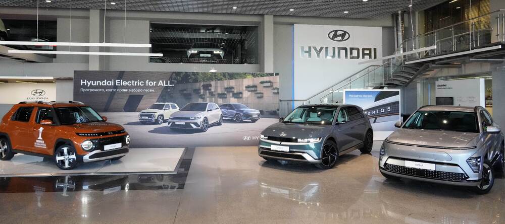 "Хюндай" оглавява класацията по продажби на електромобили в България за първите пет месеца на годината, съобщиха от компанията