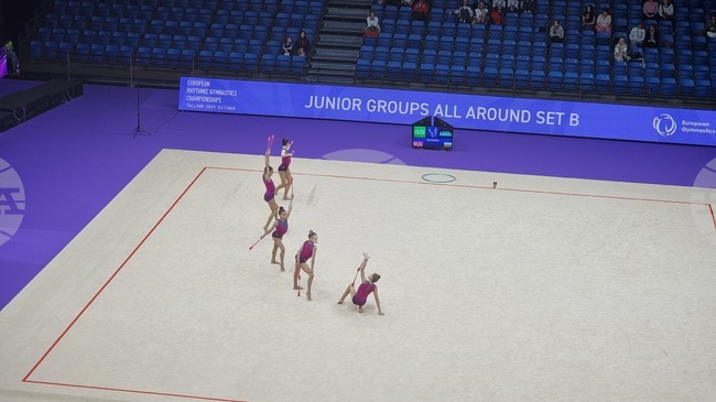 Ансамбълът на България за девойки спечели бронзов медал на финала с пет чифта бухалки на Европейското първенство по художествена гимнастика в Талин