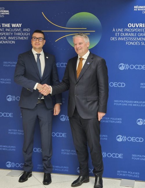 OECD Accession Remains Key Priority, Economy Minister Dilov Says after Meeting with Secretary-General Cormann