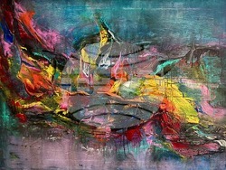 Картина на  Мария Маслева. Снимка: Организаторите на изложбата