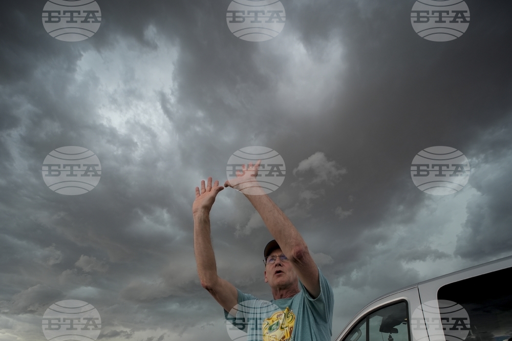 APTOPIX Climate Hail Chasing
