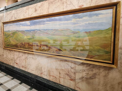 Перник - картина "Дойрански позиции" - експониране