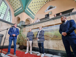 Перник - картина "Дойрански позиции" - експониране