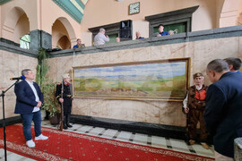 Перник - картина "Дойрански позиции" - експониране