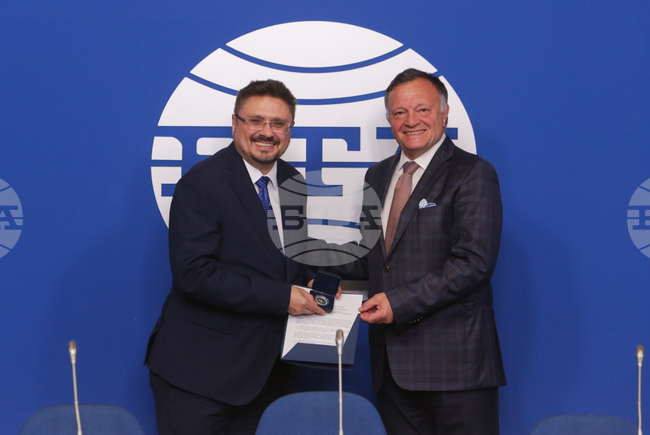 Национален пресклуб на БТА София - БТА - годишнина - БТПП - сребърен медал