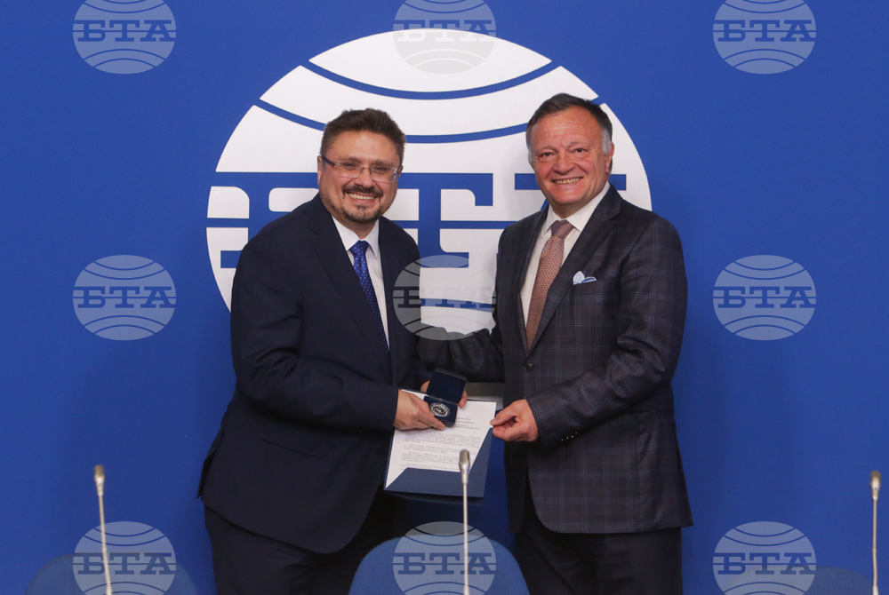 Национален пресклуб на БТА София - БТА - годишнина - БТПП - сребърен медал