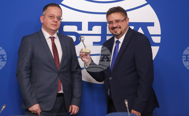 Национален пресклуб на БТА София - Ключът на София - БТА годишнина