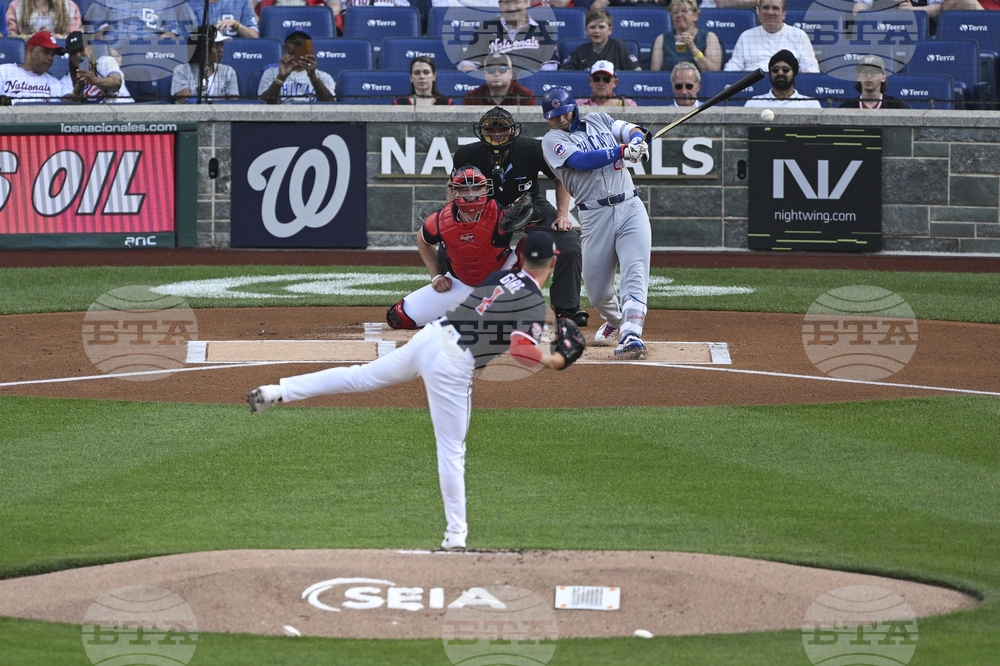 Cubs Nationals Baseball