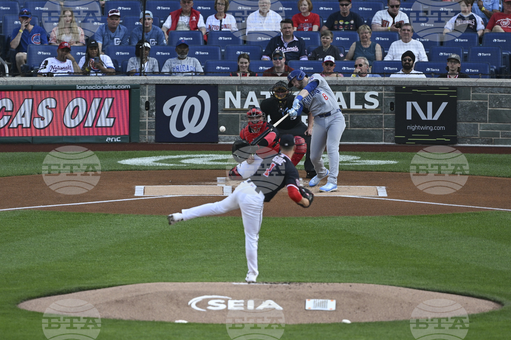 Cubs Nationals Baseball