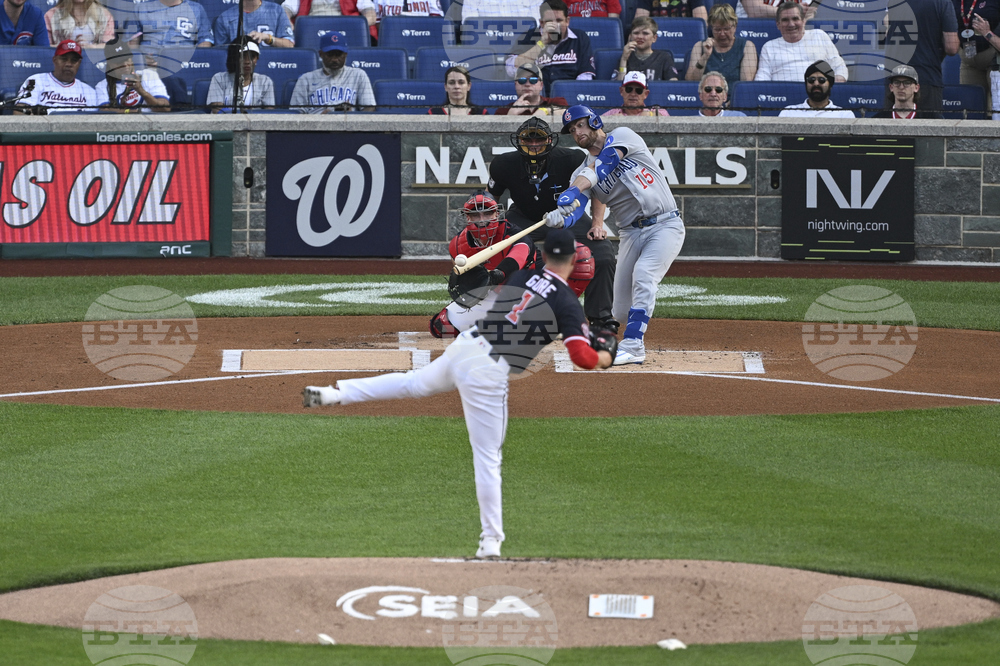 Cubs Nationals Baseball