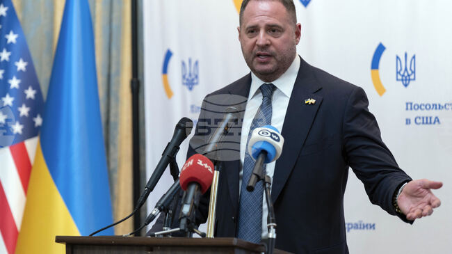 Преговорите за мир са възможни само с участието на Украйна и без признаване на окупацията, заяви ръководителят на канцеларията на украинския президент