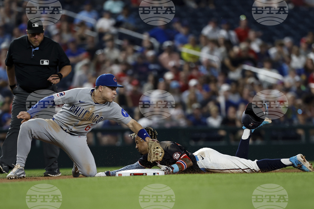 Cubs Nationals Baseball