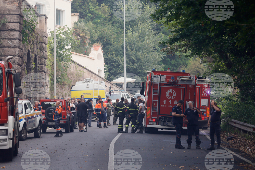 Italy Fire Montemario Rome