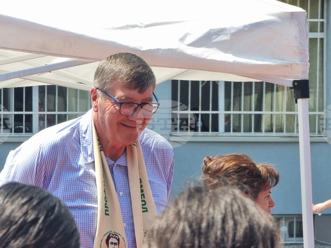 Президентът на БФБаскетбол Георги Глушков участва в инициатива в Ямбол за популяризиране на спорта сред учениците