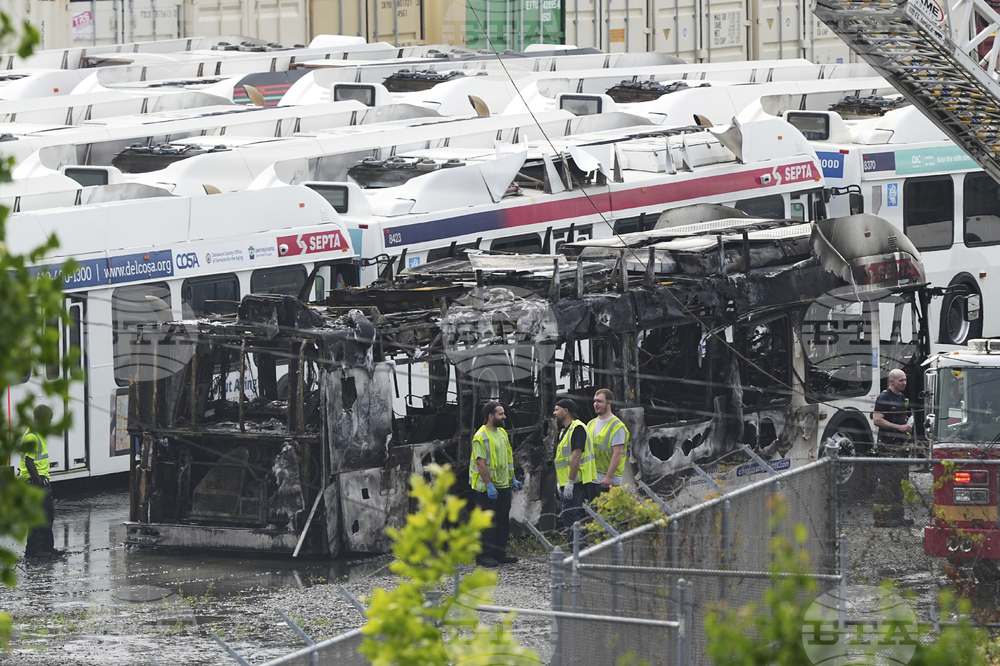 Philadelphia Buses Fire