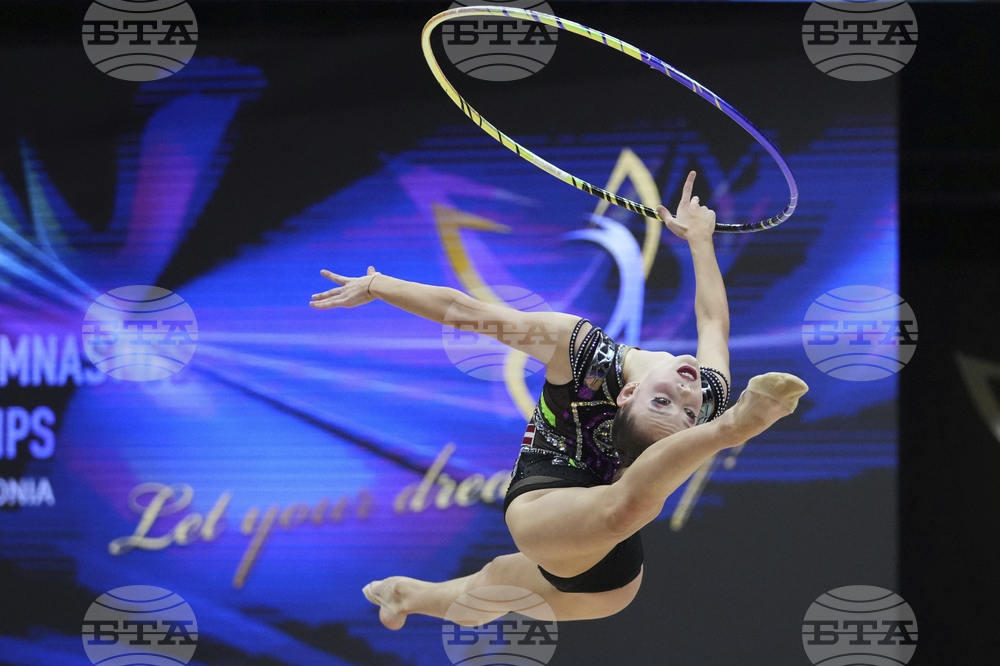 APTOPIX Estonia European Rhythmic Gymnastics