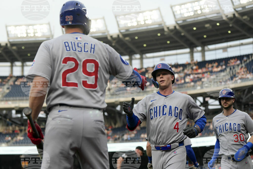 Cubs Nationals Baseball