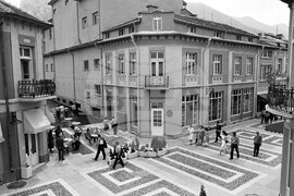 Улица „Търговска” във Враца през 1986 година