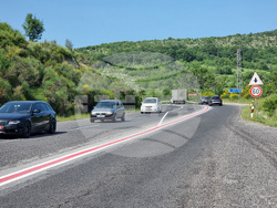 Село Черноочене - маркировка - гъвкави ограничители 