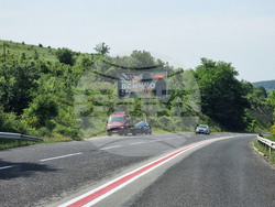 Село Черноочене - маркировка - гъвкави ограничители 