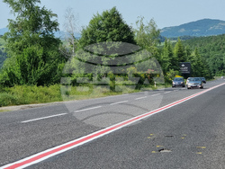 Село Черноочене - маркировка - гъвкави ограничители 