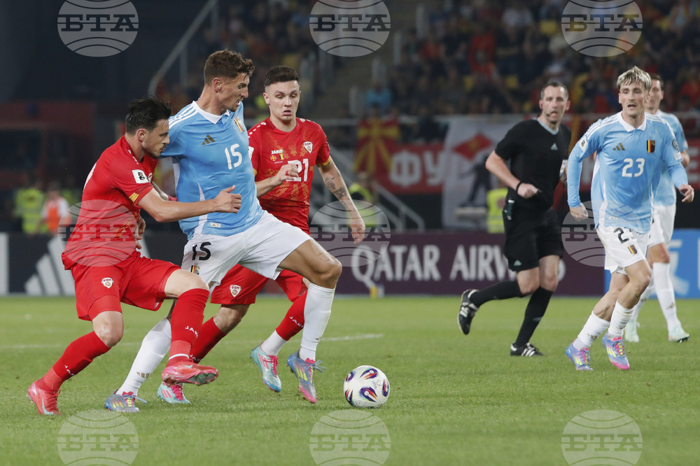 North Macedonia Belgium WCup Soccer