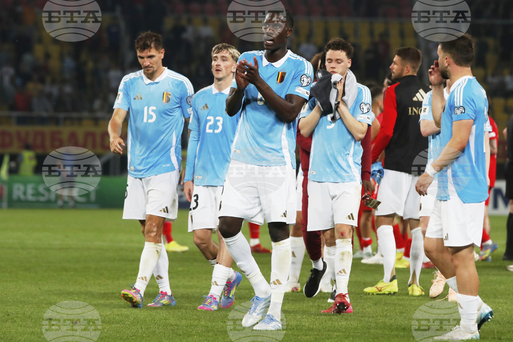 North Macedonia Belgium WCup Soccer