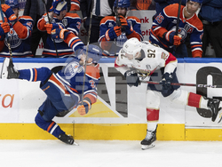 APTOPIX Stanley Cup Panthers Oilers Hockey